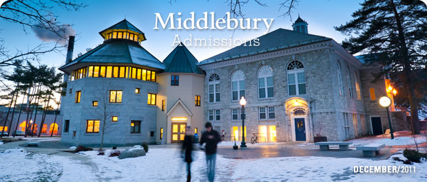 Middlebury Admissions 12/2011